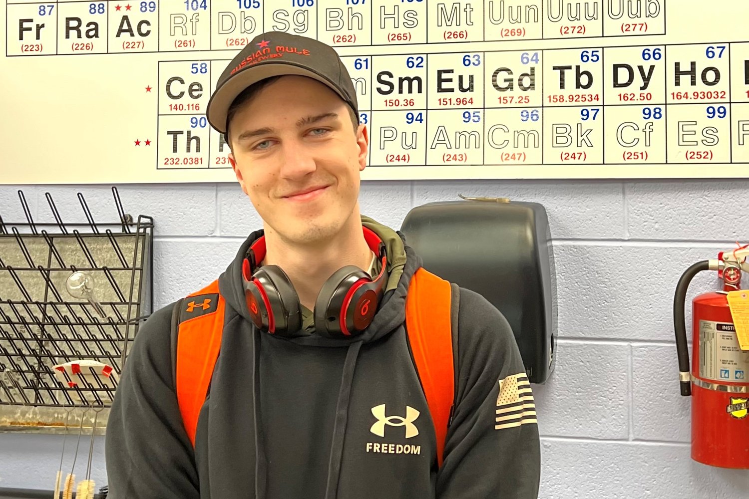 Reese Shelmandine was interested in SUNY Sullivan because of its environmental studies program, and he is taking some of the fundamental classes before he goes for a four-year degree.